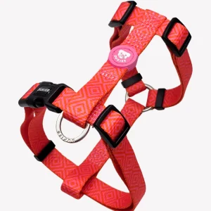 ARNÉS CLÁSICO PARA PERRO KALEIDO PINK GRID