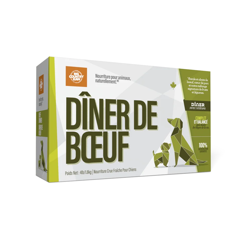 Big Country Raw – Formule Dîner – Boeuf - 4lbs – Image 2